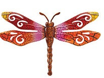 Metal Multi-Colored Metal Dragonflies    GR045910