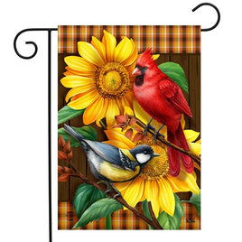 Fall Birds & Sunflowers Garden Flag   GF4-8032