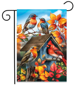 Fall Birds Double-Sided Garden Flag   GF4-8463DS