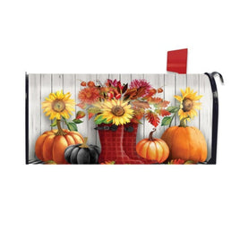 Fall Boots Mailbox Cover       MC6-8031