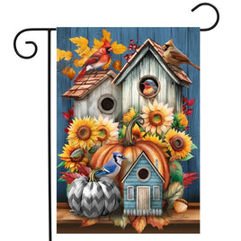 Fall Feathered Friends Garden Flag   GF4-8465