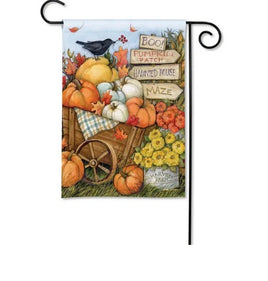Fall Wheelbarrow Garden Flag                    SD-33173