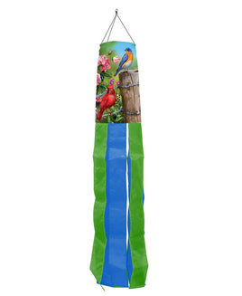 Windsock Fence Post Birds   WS5-9150