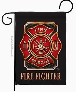 Fire Fighter 1st Responnders Garden Flag    TG-68063
