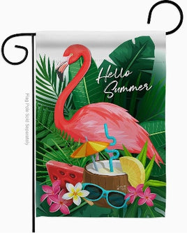 Flamingo Summertime Garden Flag    TG-65371