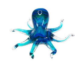 Multi-Colored Glass Octopus Figurine    CB2068541