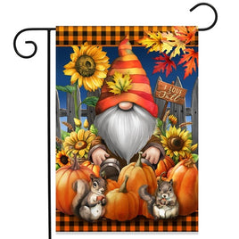 Gnome & Pumpkins Garden Flag   GF4-8461