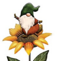 Gnome on Sunflower Stake  41"        SV1616173