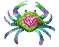 Crab Metal Wall Art 12" - Assorted Colors    CB0868050