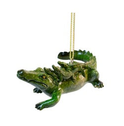 Hanging Gator with Babies Ornament  H5335-4G