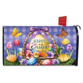 Happy Easter Egg Basket Mailbox Cover       MC6-8622