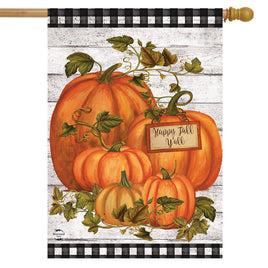 Happy Fall Y'All Pumpkins Standard Flag   HF8-29469