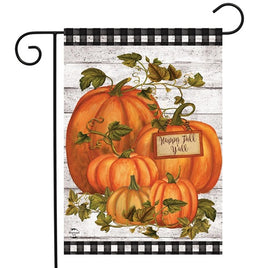 Happy Fall Y'All Pumpkins Garden Flag   GF4-9469