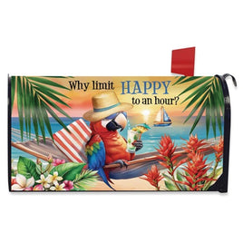 Happy Hour Parrott Mailbox Cover       MC6-8372