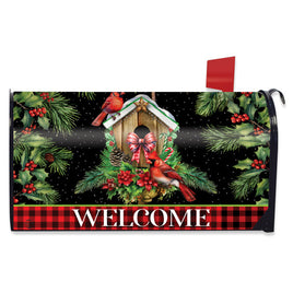 Holiday Birdhouse Mailbox Cover       MC6-8795
