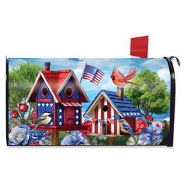Home of the Free Birdhouses Mailbox Cover       MC6-8650