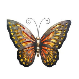 Iridescent Yellow/Orange Butterfly Wall Decor   HH106218Y