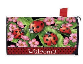 Ladybugs on Leaves Mailbox Cover       MC5-9736