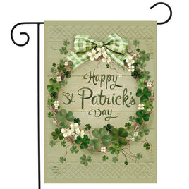 Lucky Wreath St. Patrick's Day Garden Flag   GF4-8348