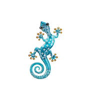 Gecko Metal Wall Decor 8" - Blue    RA0513014