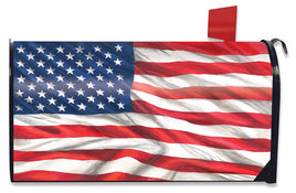American Waving Flag OS Mailbox Cover       OSMC8-0510