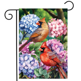Perched Cardinals Garden Flag   GF4-8614
