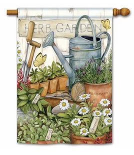 Planting Herbs Standard Flag                  SD-93249-S