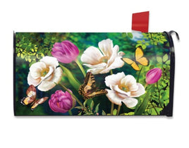 Poppies & Butterflies Mailbox Cover       MC6-9812