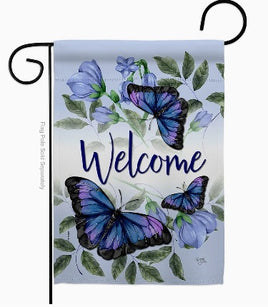 Purple Butterflies Garden Flag    TG-64100