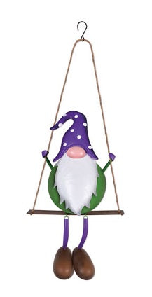 Purple Hat Gnome on Swing    36"   SV1993774