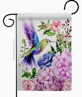 Purple Hummingbird Garden Flag    TG-65063