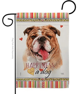 Red Bulldog Garden Flag    TG-60188