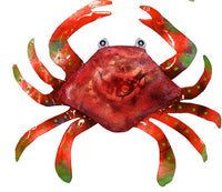 Crab Metal Wall Art 12" - Assorted Colors    CB0868050
