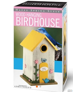 Yellow Roof Birdhouse     SA08233