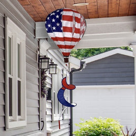 American Flag Hot Air Balloon Spinner  SP10-0054