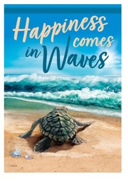 Sea Turtle to the Waves Garden Flag                  CR6-53043