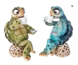 Sea Turtles Drinking Coffee  4 1/4"   WW-945