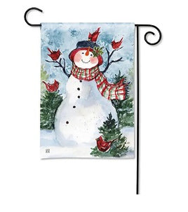 Snowman with Friends Garden Flag                    SD-33040