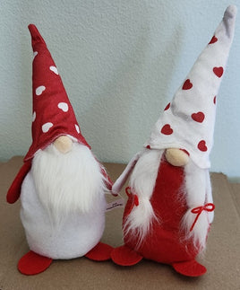 Set of Him & Her Heart Gnomes