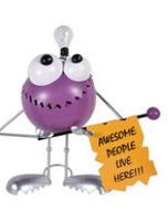 Solar "Awesome" Idea Sculpture - Purple     SV21-0325