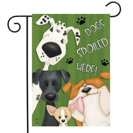 Spoiled Dogs Live Here Garden Flag   GF4-9763