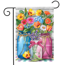 Spring Floral Jars Garden Flag   GF4-9208