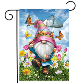 Springtime Gnome Garden Flag   GF4-8655