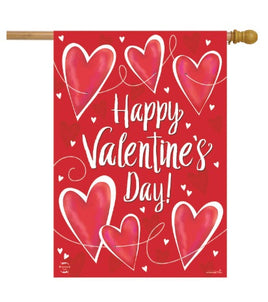 String of Hearts Standard Flag   HF8-29574