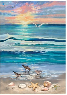 Beach Sunrise Garden Flag      CD-35092-6