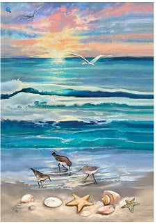 Beach Sunrise Garden Flag      CD-35062-6