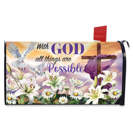 Sunrise Easter Cross Mailbox Cover       MC6-8660
