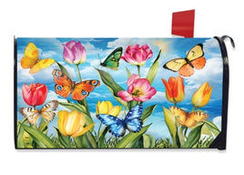 Sunshine Butterflies Mailbox Cover       MC6-8673