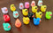 Tiny Multi-Colored Resin Ducks Set of 4