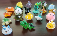 Tiny Multi-Colored Resin Sea Creatures  Set of 6